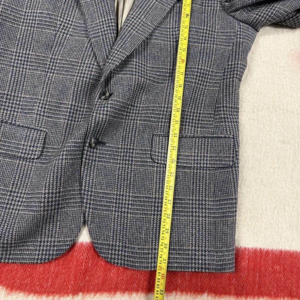 Vintage Burberrys Wool Blazer Mens 44 Glen Plaid Sport Coat Jacket